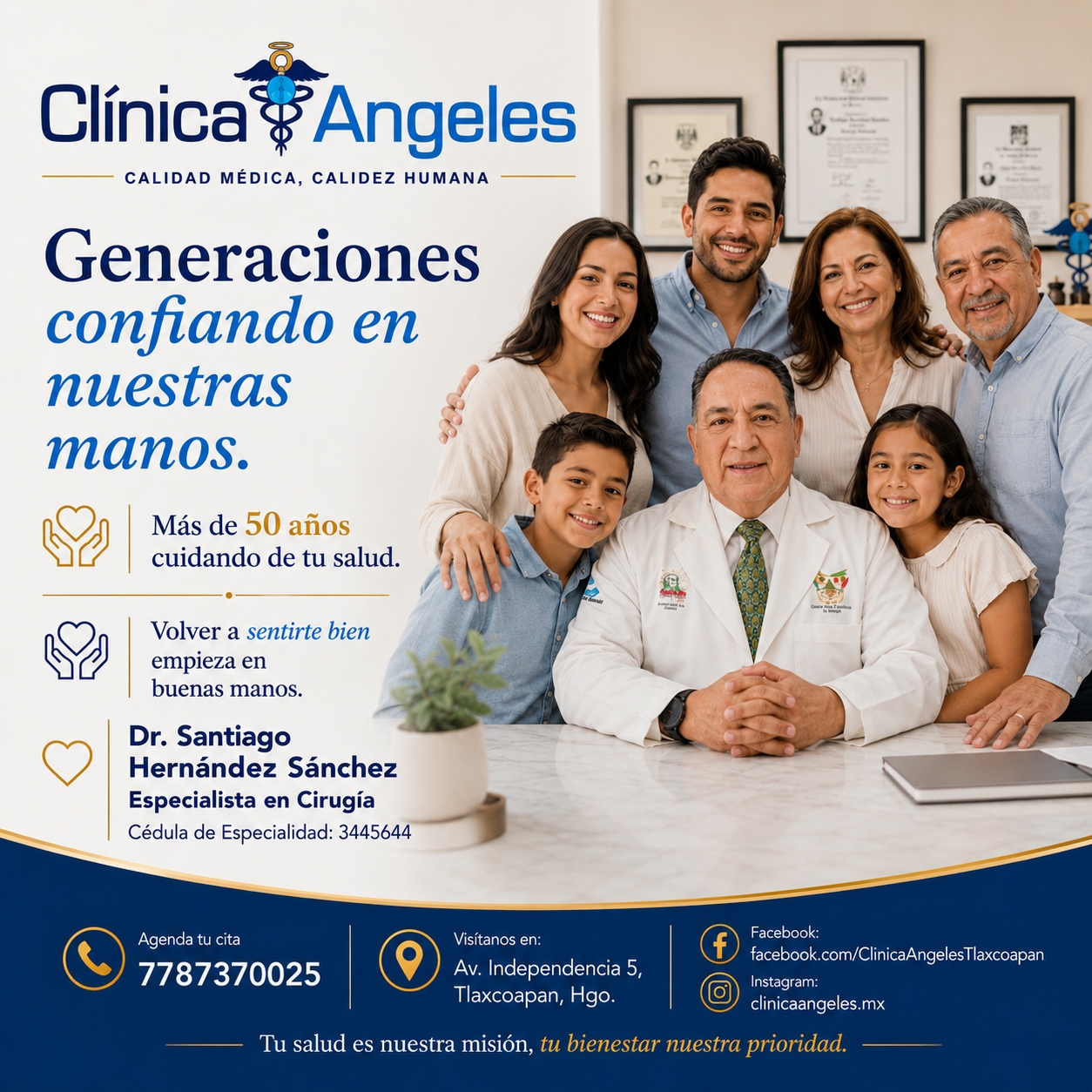 Generaciones confiando en nuestras manos